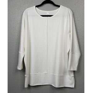 Spanx Women’s Beige Perfect Length Dolman 3/4 Sleeves Top / Size-Large